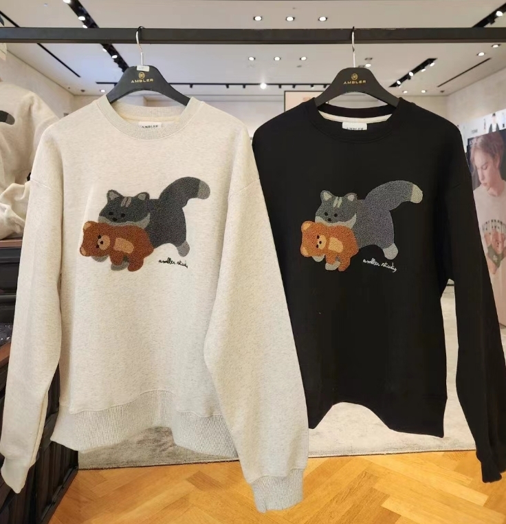 韓國代購 AMBLER 24年新款加絨衛衣AMM1208