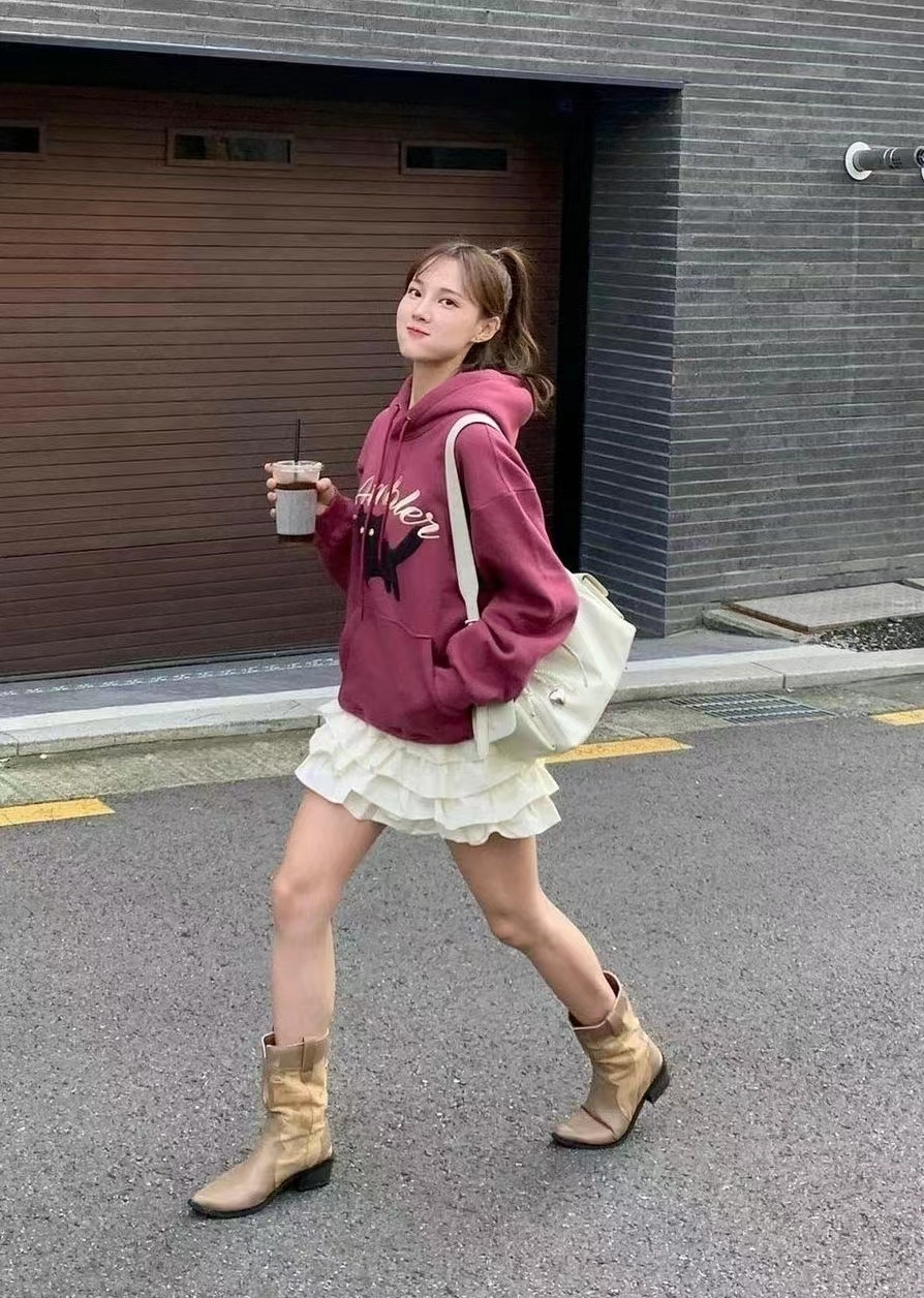 韓國代購 AMBLER 24年新款加絨衛衣AHP1211