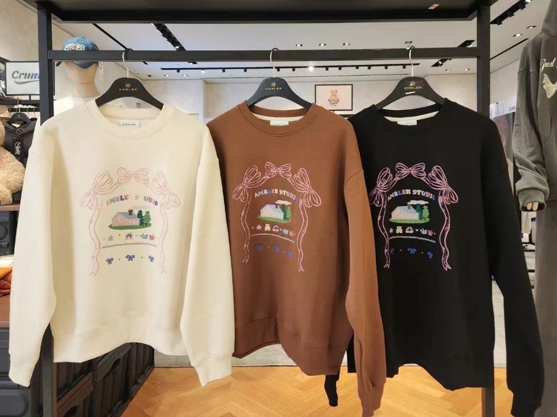 韓國代購 AMBLER 24年新款加絨衛衣AMM1217