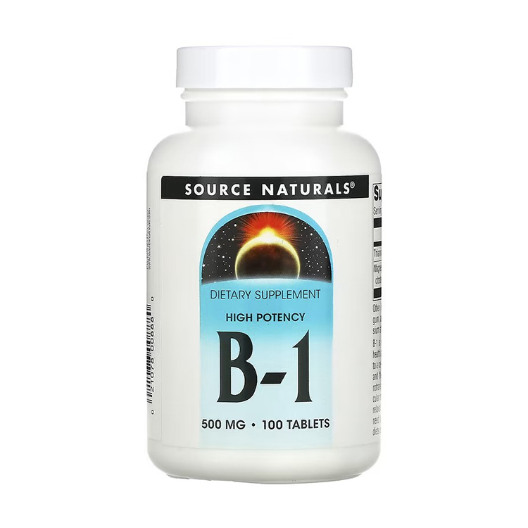 Source Naturals, High Potency B-1, 500 mg, 100 Tablets