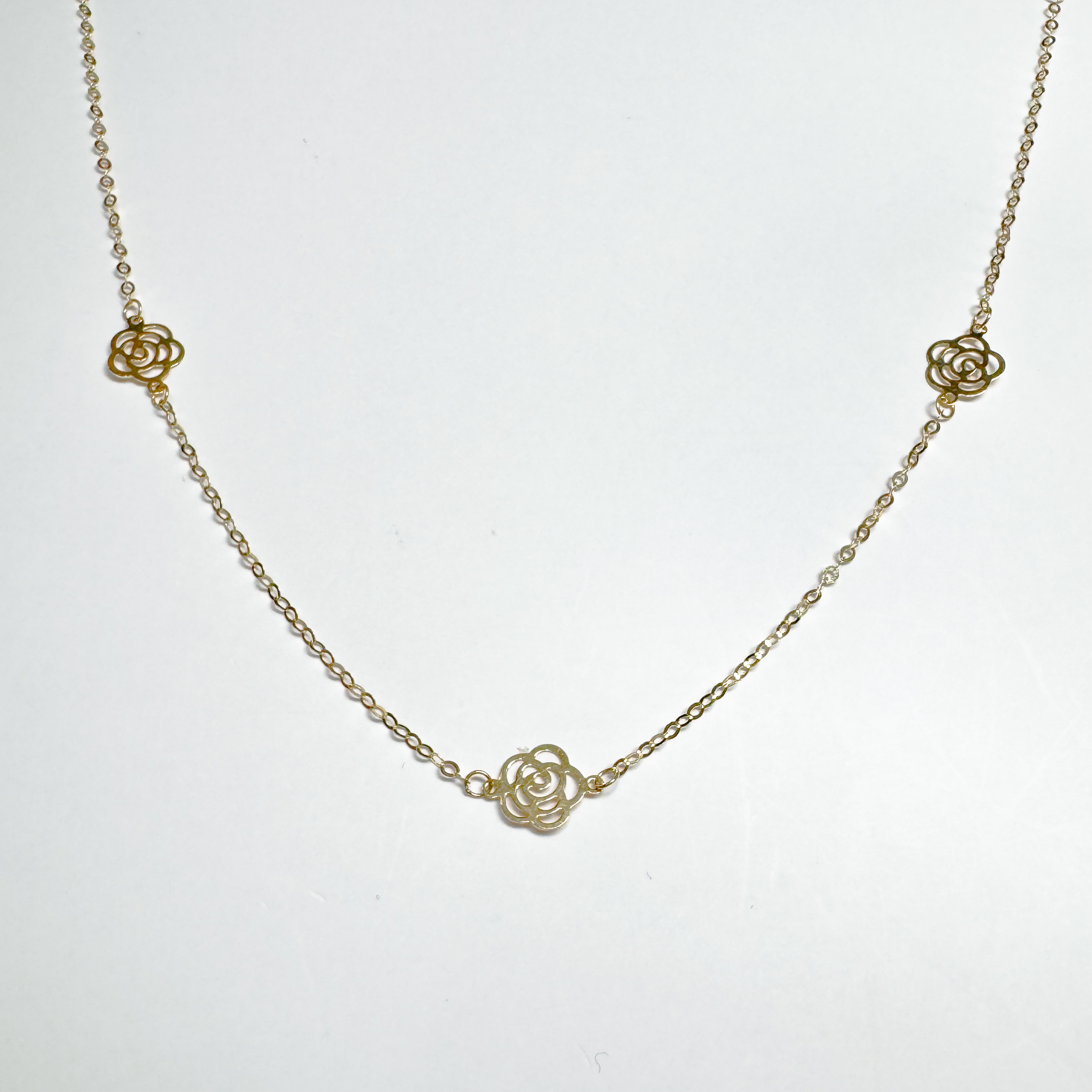 【me.luxe】K18玫瑰朵朵項鍊