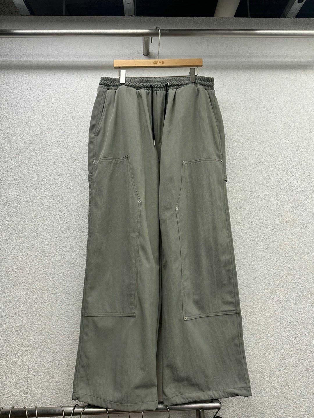 淨色可束腳鬆身褲 GAME-046P