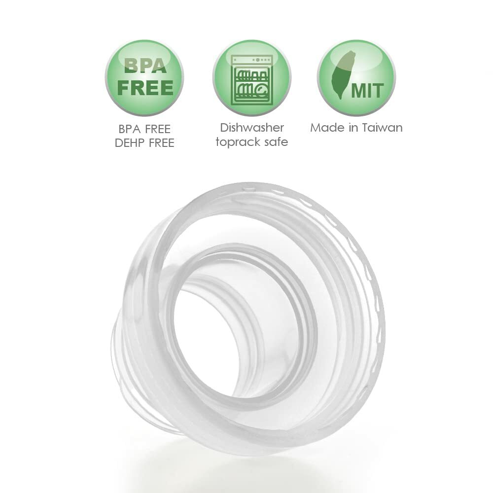 Maymom 闊口 寬口奶瓶轉接器 (2個裝) 窄口喇叭轉闊口奶樽 Medela 轉 Lansinoh / Pigeon