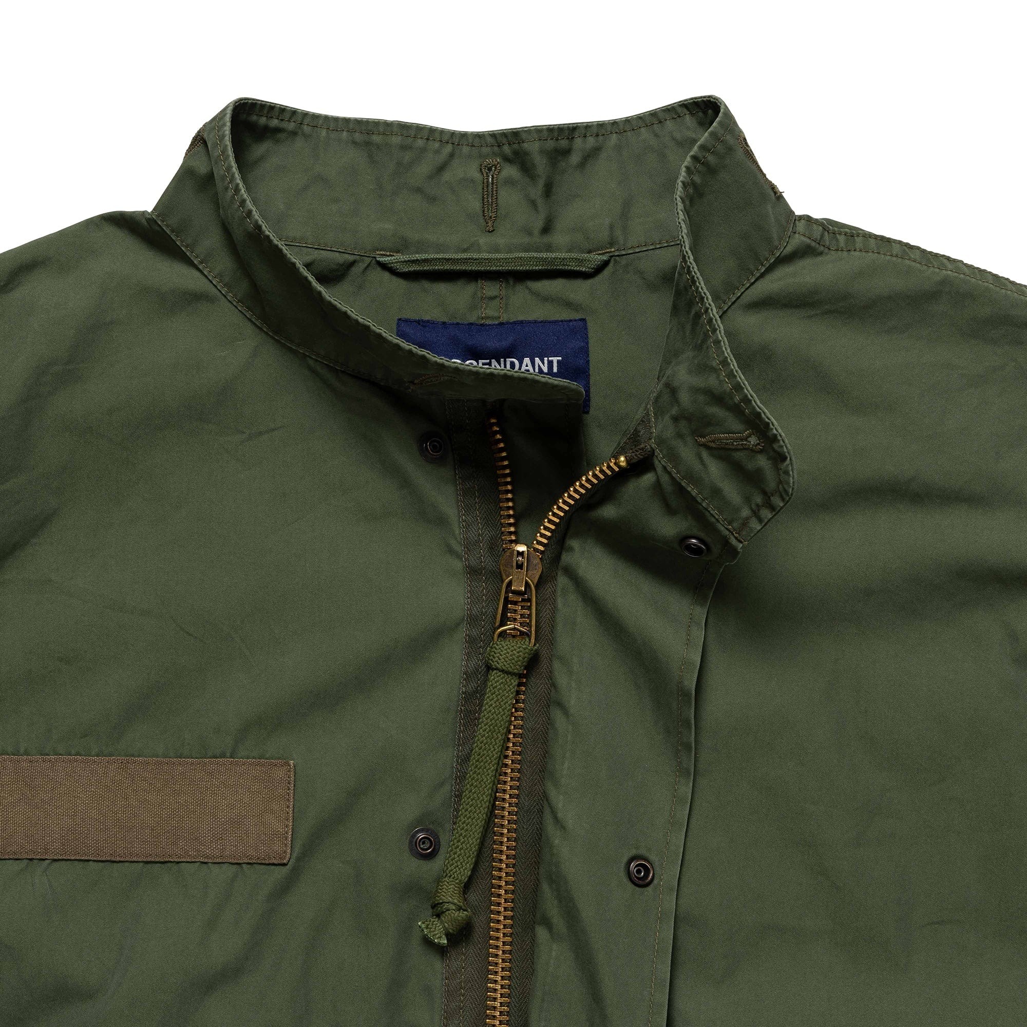 2024AW DESCENDANT D-65 OXFORD COAT 刺繡鯨魚長版軍外套現貨