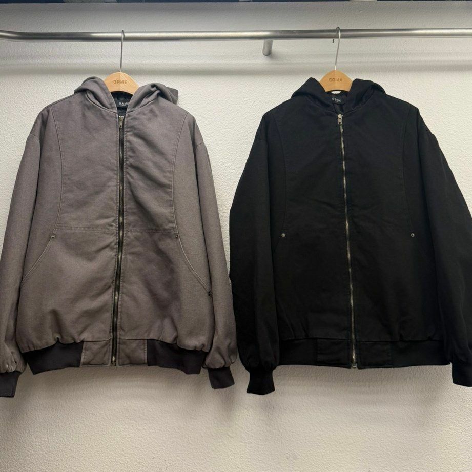 淨色連帽拉鍊外套 GAME-050JK