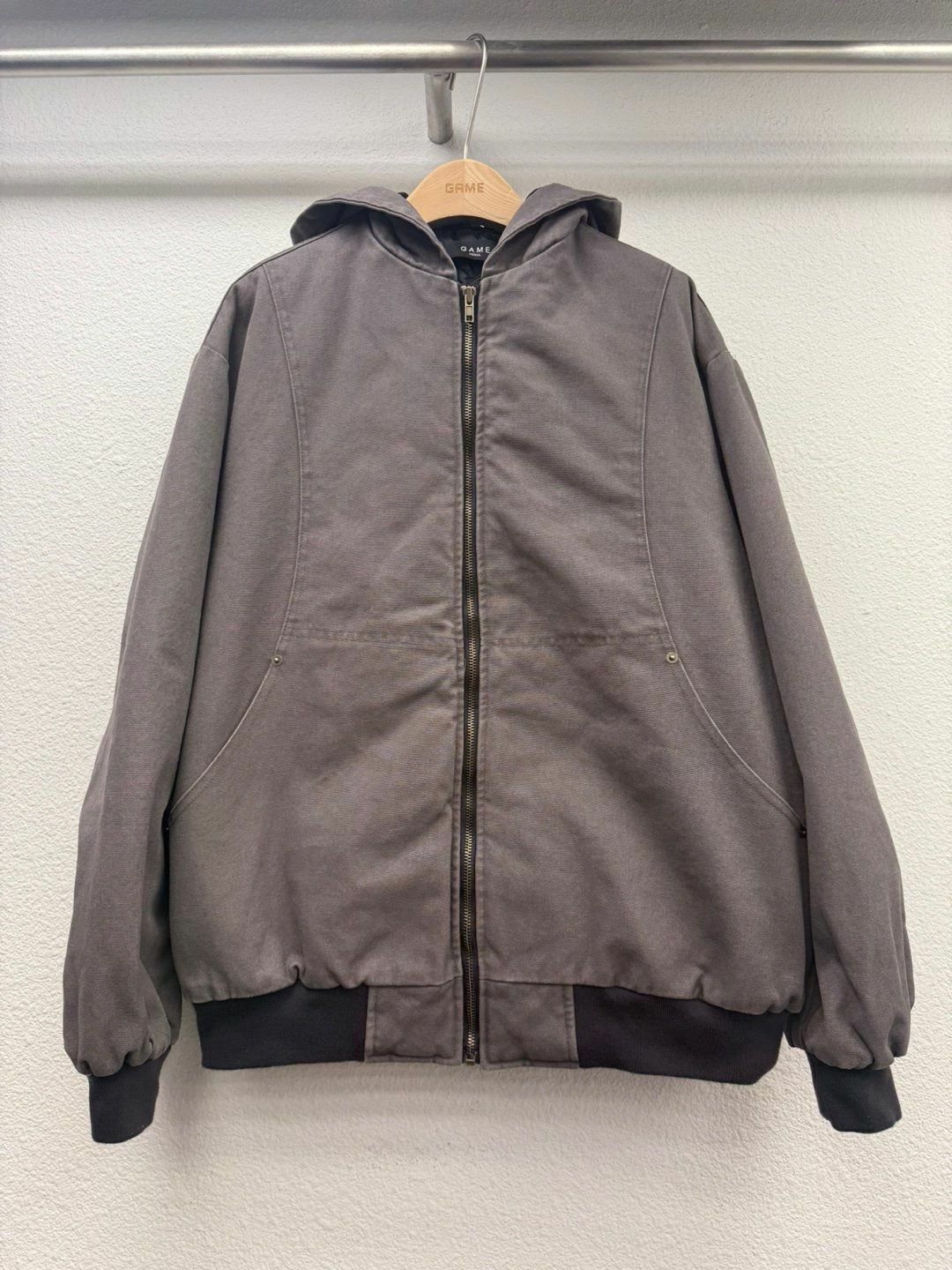 淨色連帽拉鍊外套 GAME-050JK