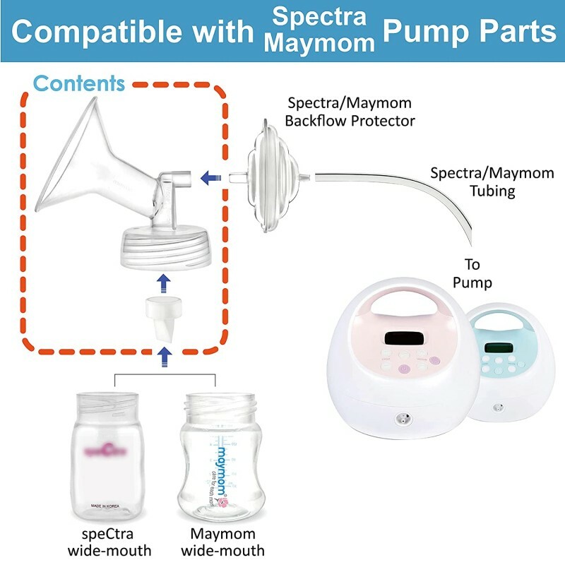 Maymom 闊口喇叭 替代Spectra泵奶喇叭 奶泵配件 (一隻裝)