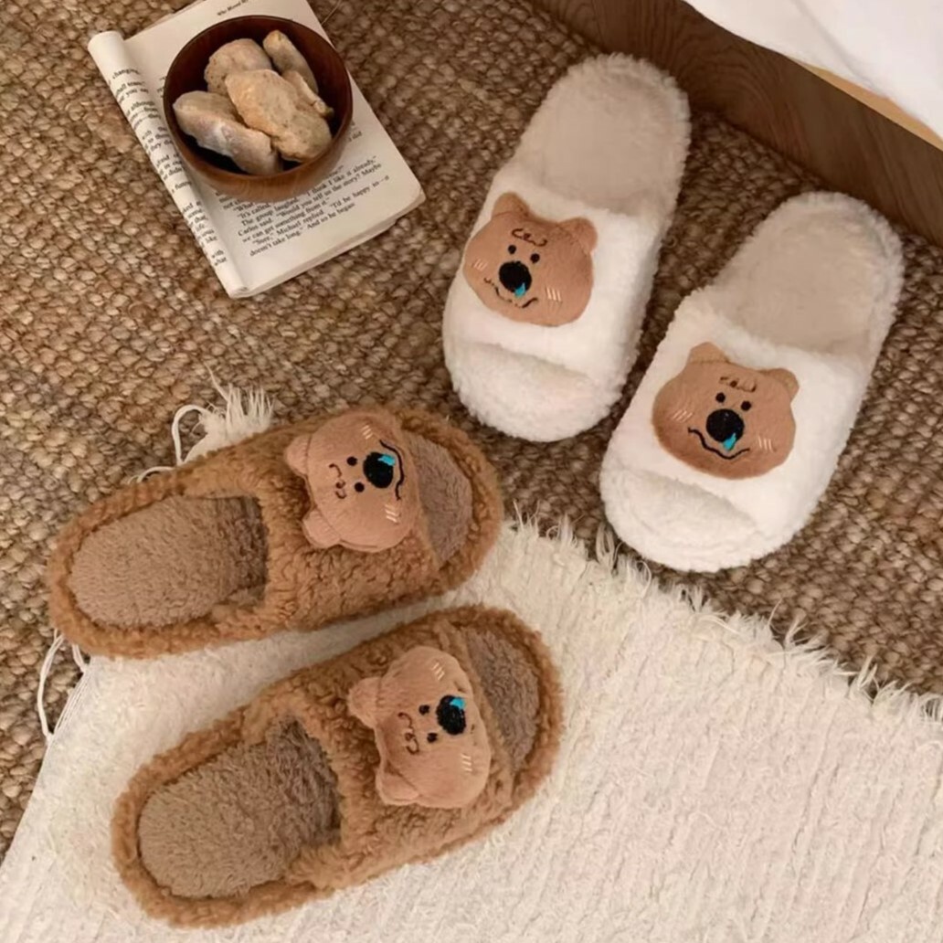 《5059》可愛流鼻涕考拉毛絨室內拖鞋