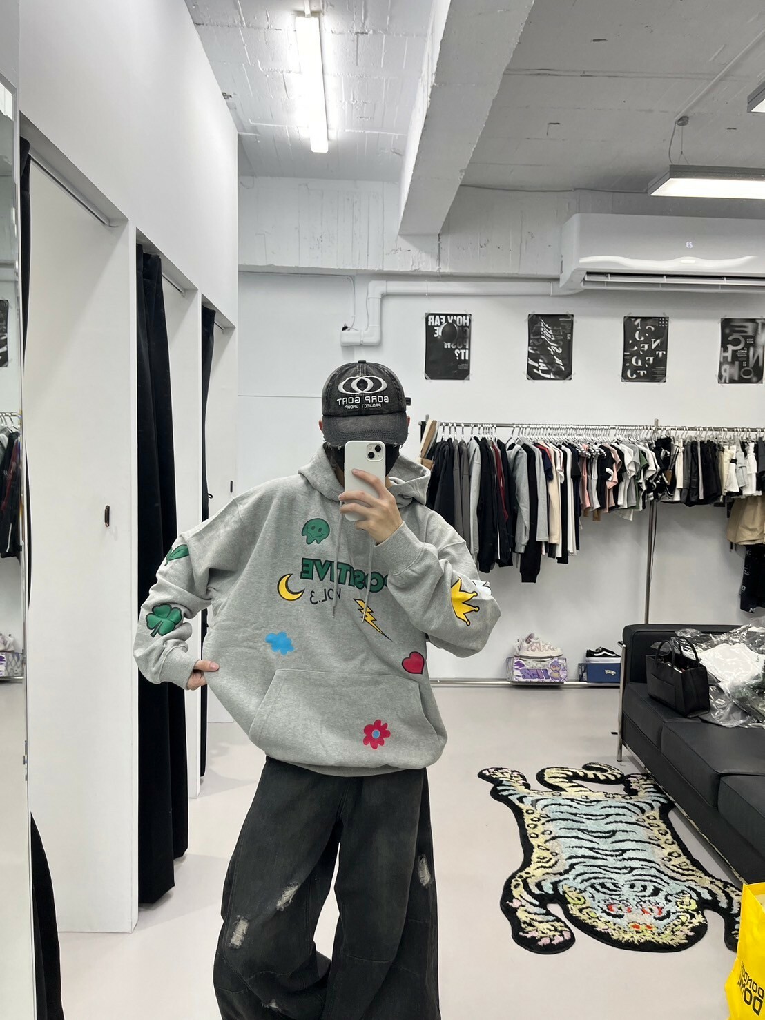 (GOAL) Positive 3309 星月塗鴉帽踢