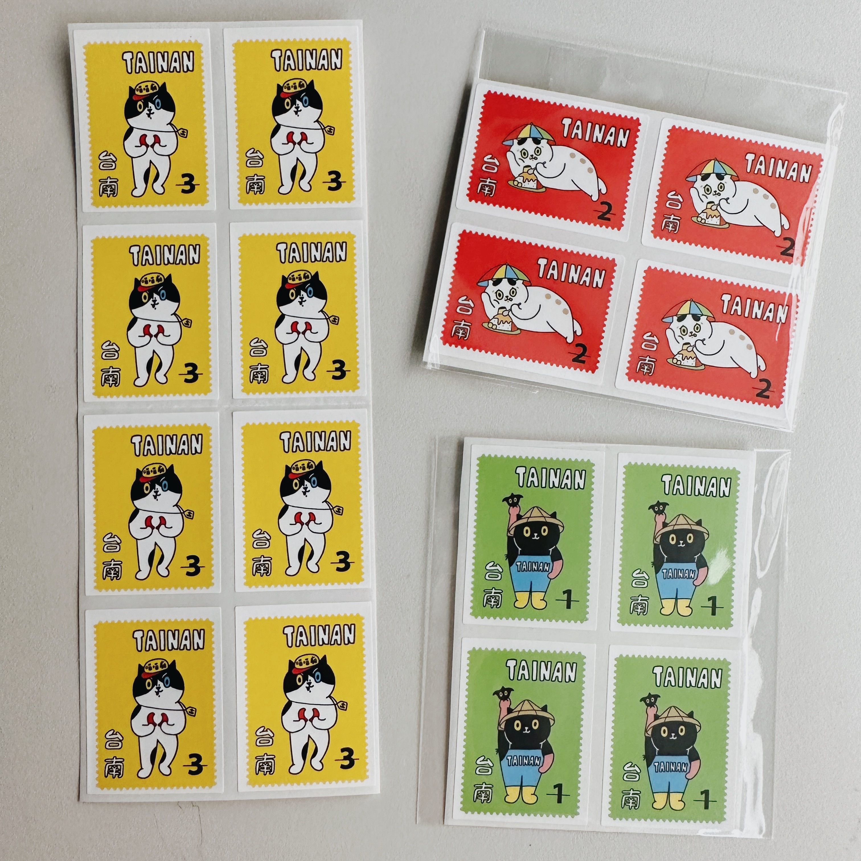 Tainan台南郵票貼紙 8枚郵票貼紙｜superB studio