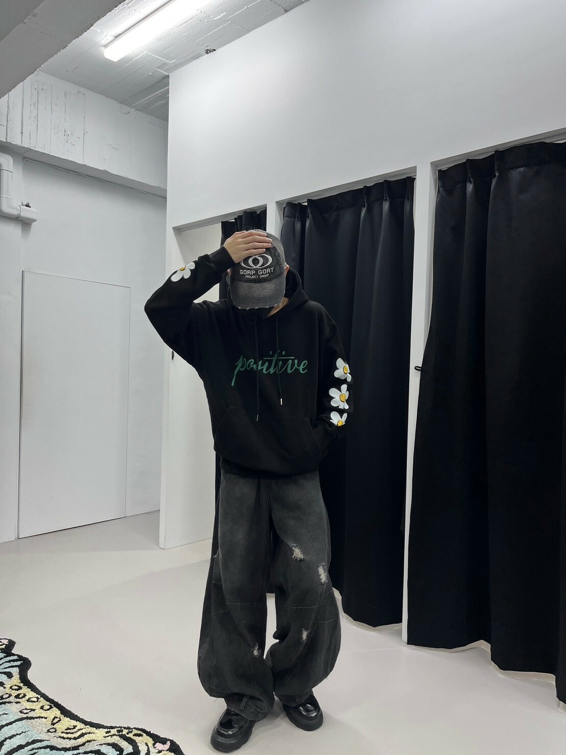 (GOAL) Positive 3304 三朵雛菊厚磅帽