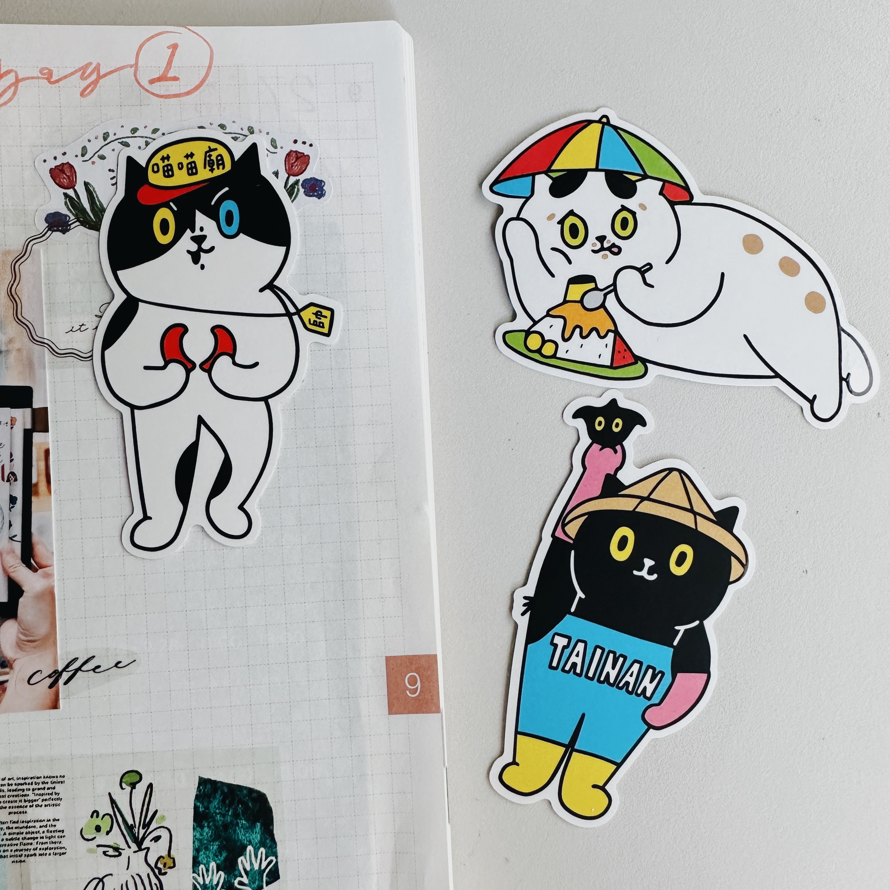 貓咪 台南造型貼紙 防水大貼紙｜superB studio