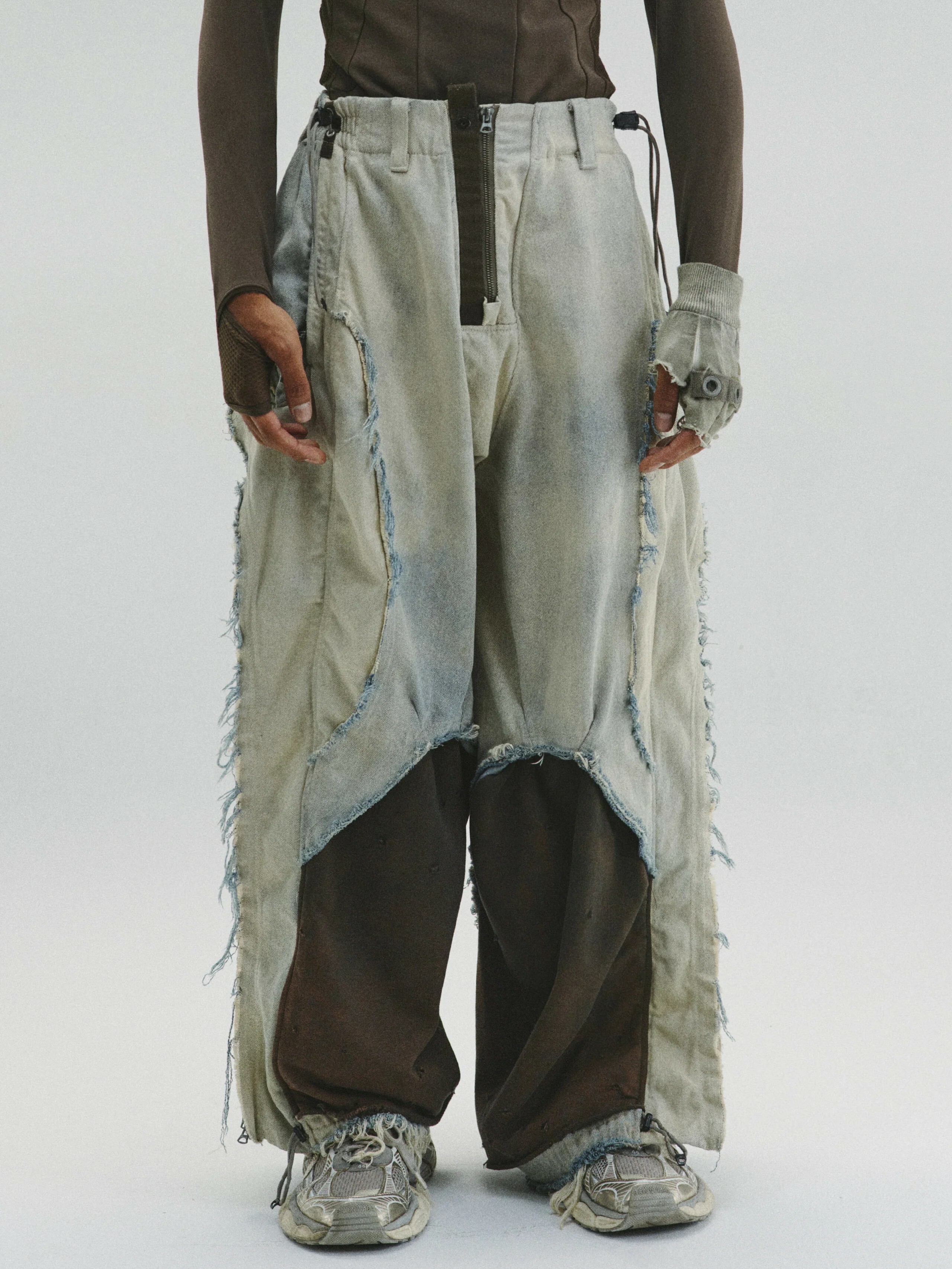 【Focus Store】現貨 Hamcus FW24 DUSZEN SHADOW BROKER / FREEPERSON'S PANTS 拼接丹寧褲 TM00924-2(RB)