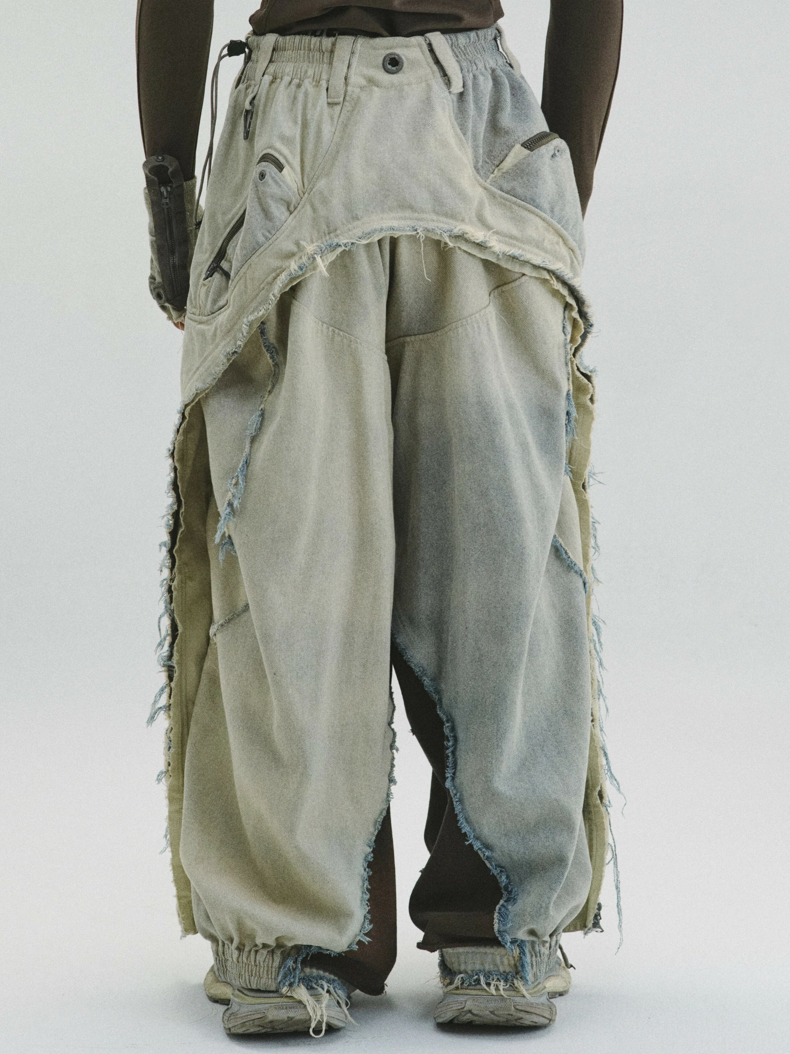 【Focus Store】現貨 Hamcus FW24 DUSZEN SHADOW BROKER / FREEPERSON'S PANTS 拼接丹寧褲 TM00924-2(RB)