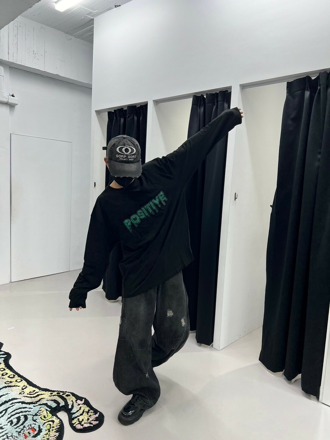 (GOAL) Positive 1307 溶解字薄長袖