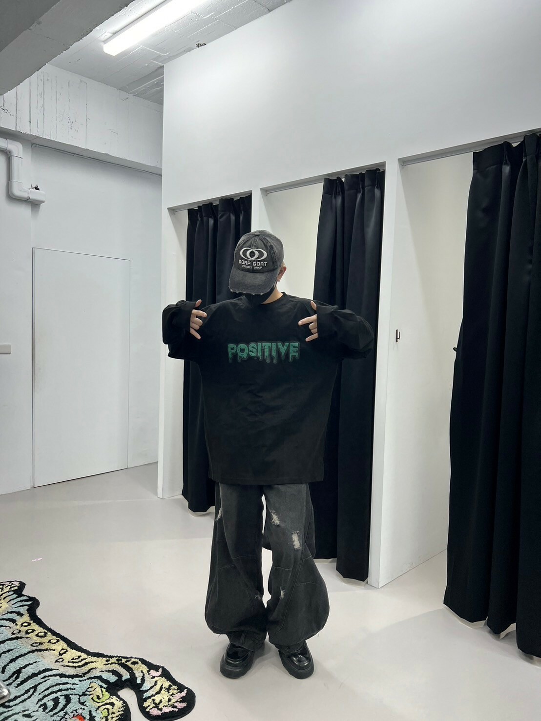 (GOAL) Positive 1307 溶解字薄長袖