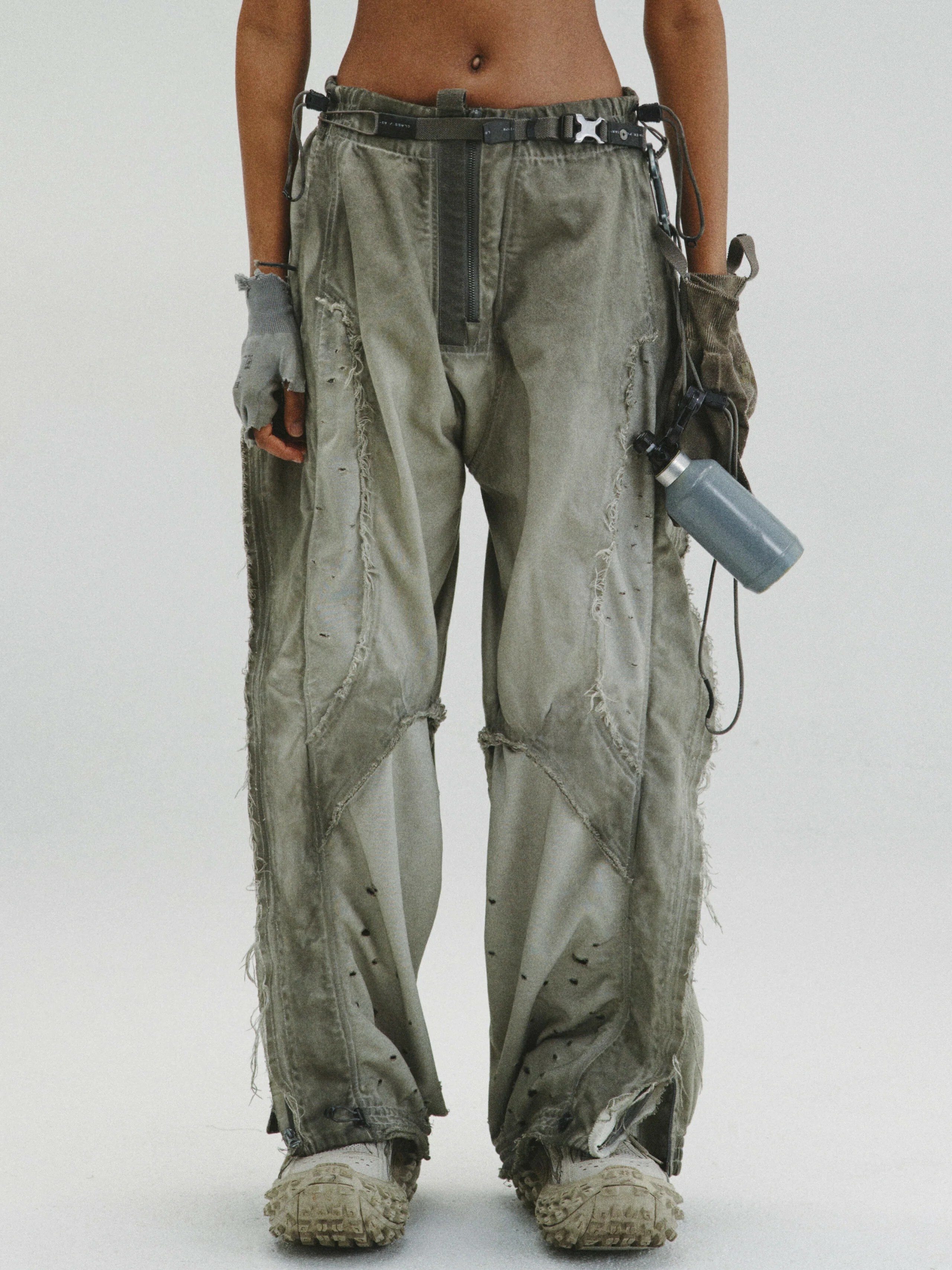 【Focus Store】 Hamcus FW24 DUSZEN SHADOW BROKER / FREEPERSON'S PANTS 深灰 拼接丹寧褲 TM00924-2(GM)