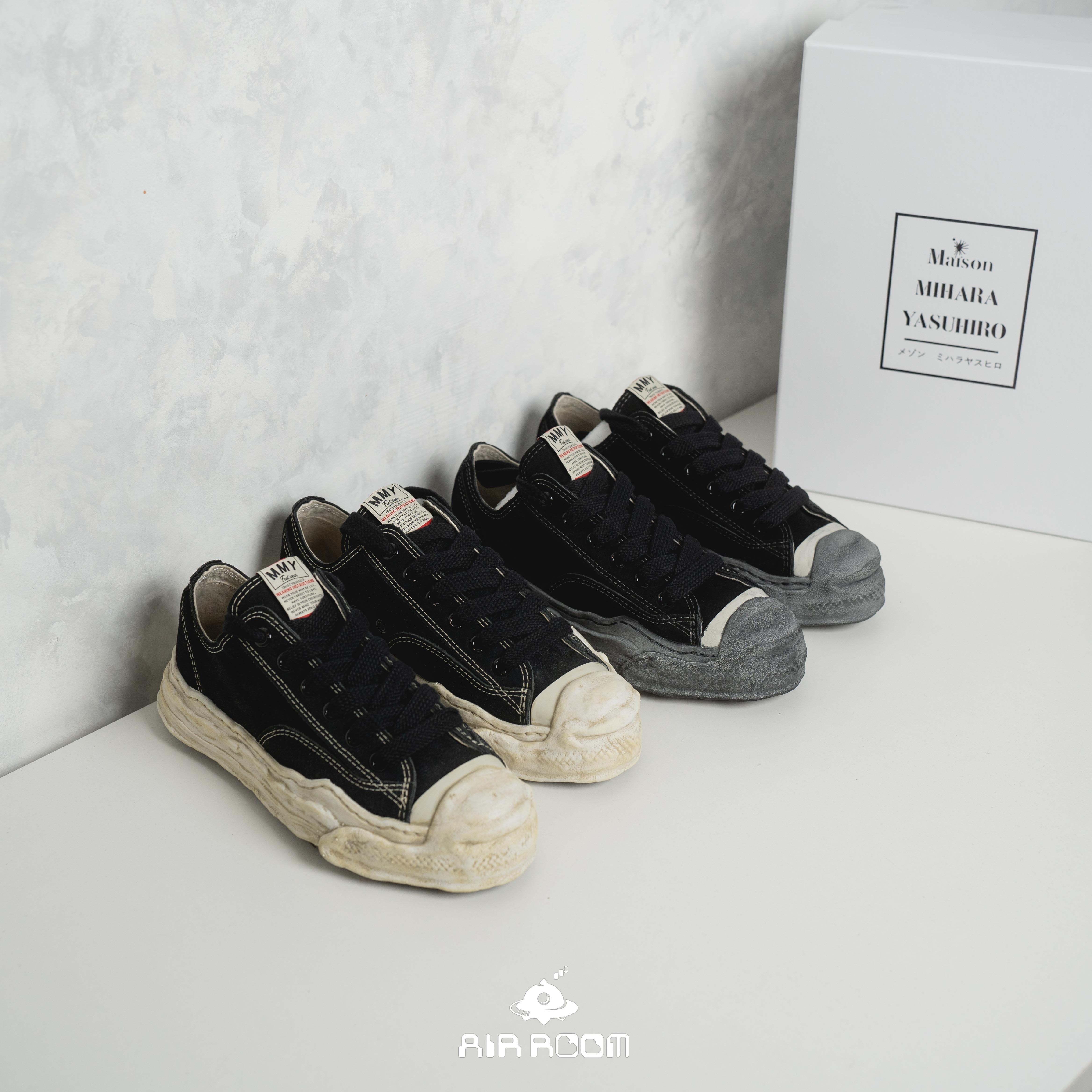 2024SS MAISON MIHARA YASUHIRO Hank OG SOLE SUEDE SNEAKER MMY 麂皮 洗舊 破壞 開口笑 溶解鞋 現貨 A13FW732