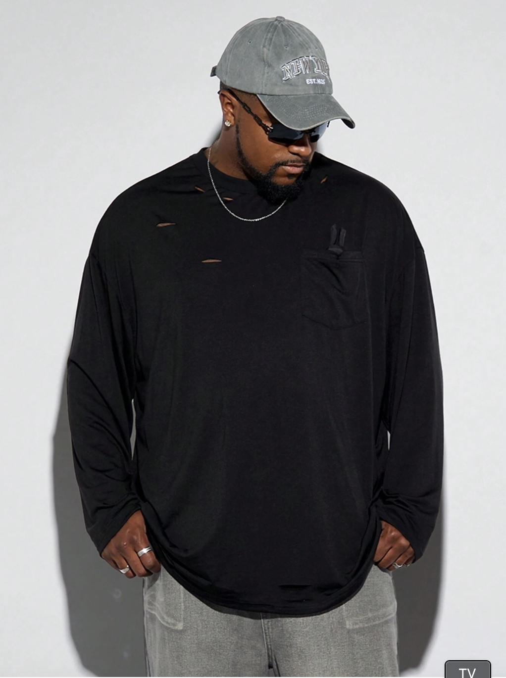 KADMAX大尺碼-秋冬長袖TEE〈CATW2423〉