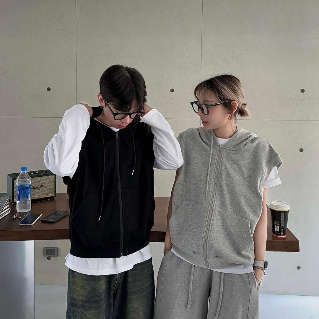 (GOAL)   連帽拉鍊背心 xx-16201