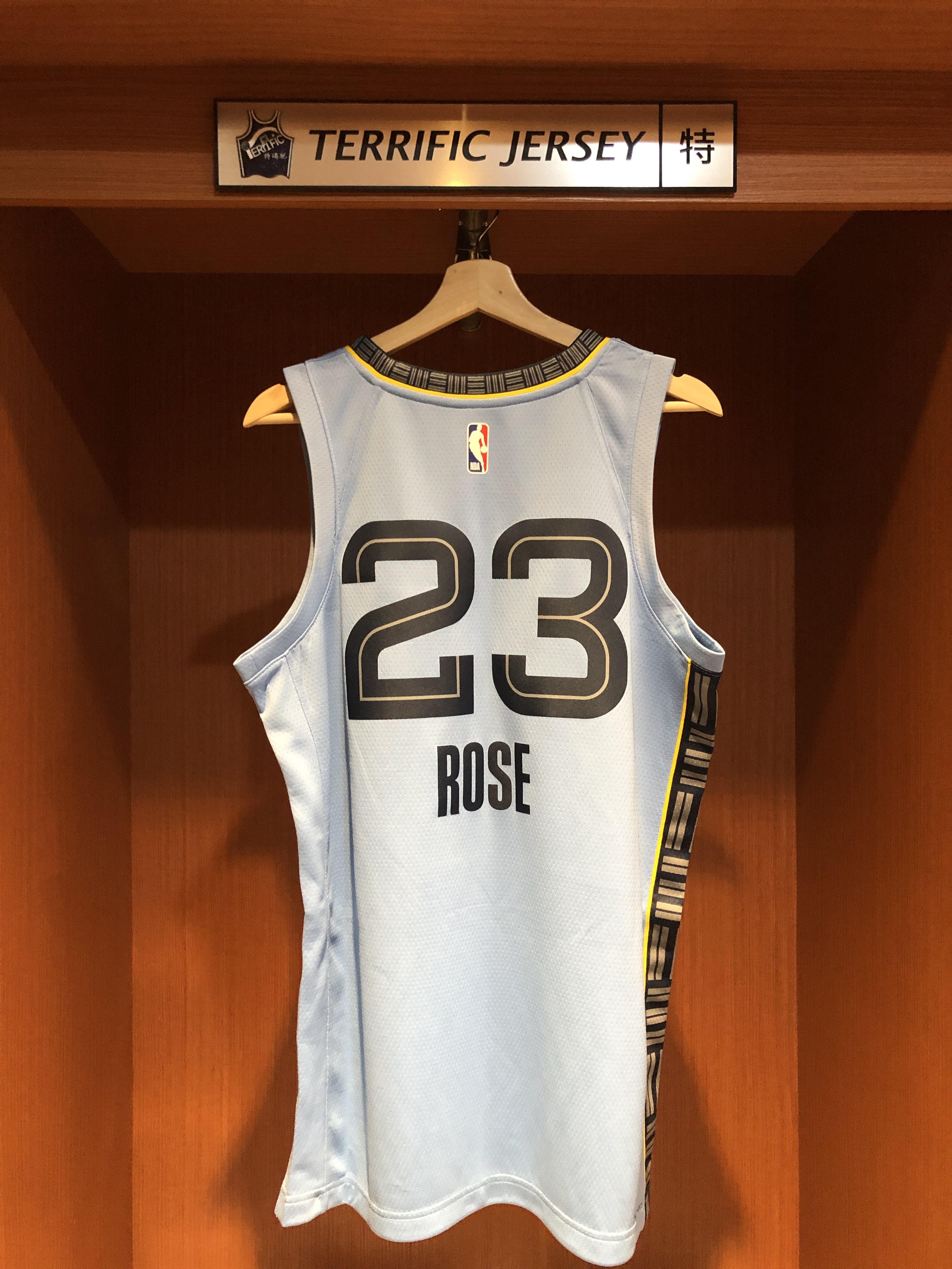NBA球衣 Derrick Rose 曼菲斯灰熊水藍 Statement Jordan Swingman 球迷版 熱轉印 全新