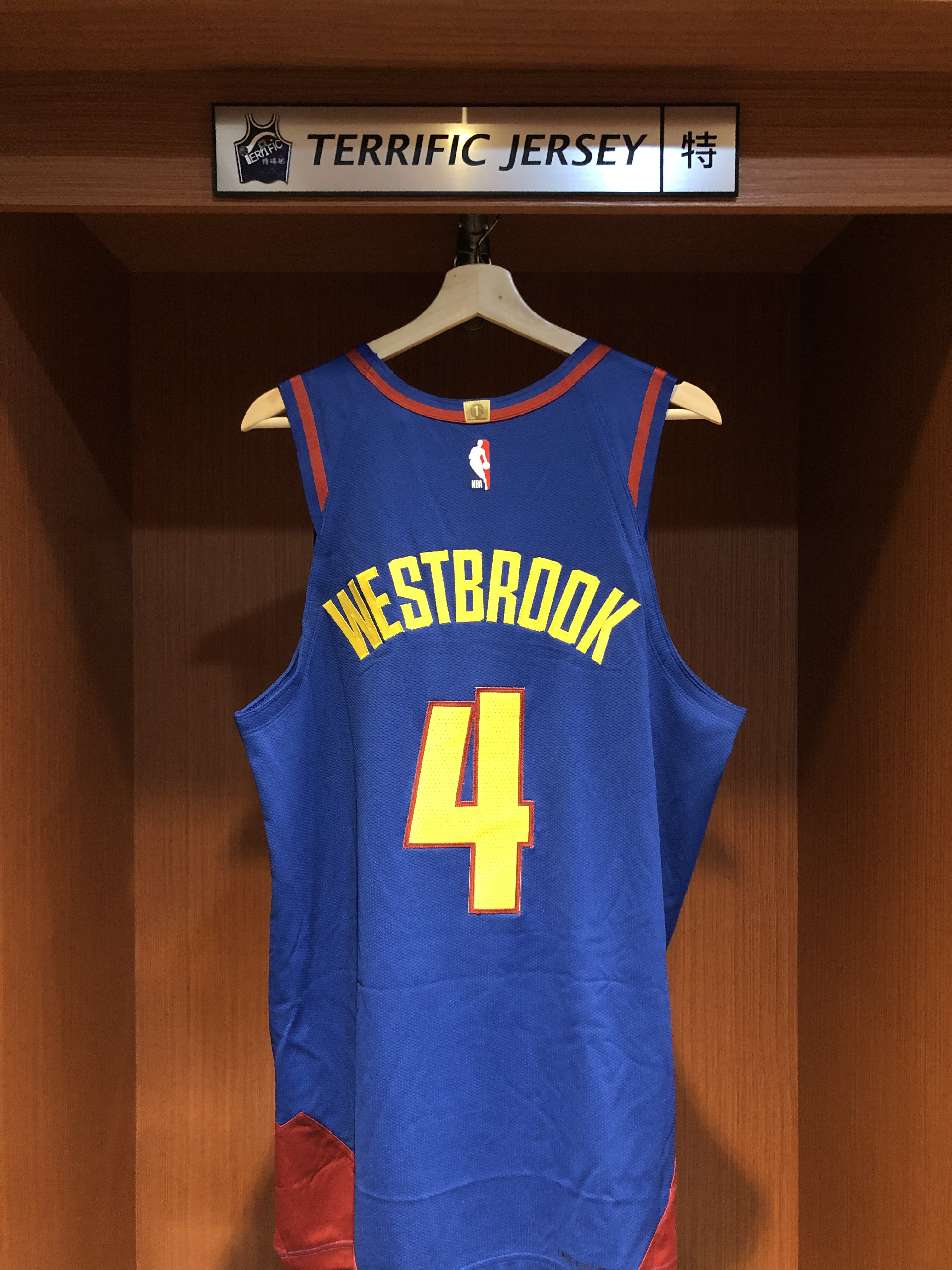 NBA球衣 Russell Westbrook 丹佛金塊藍 Statement Jordan Authentic 球員版 電繡 含贊助商標 全新