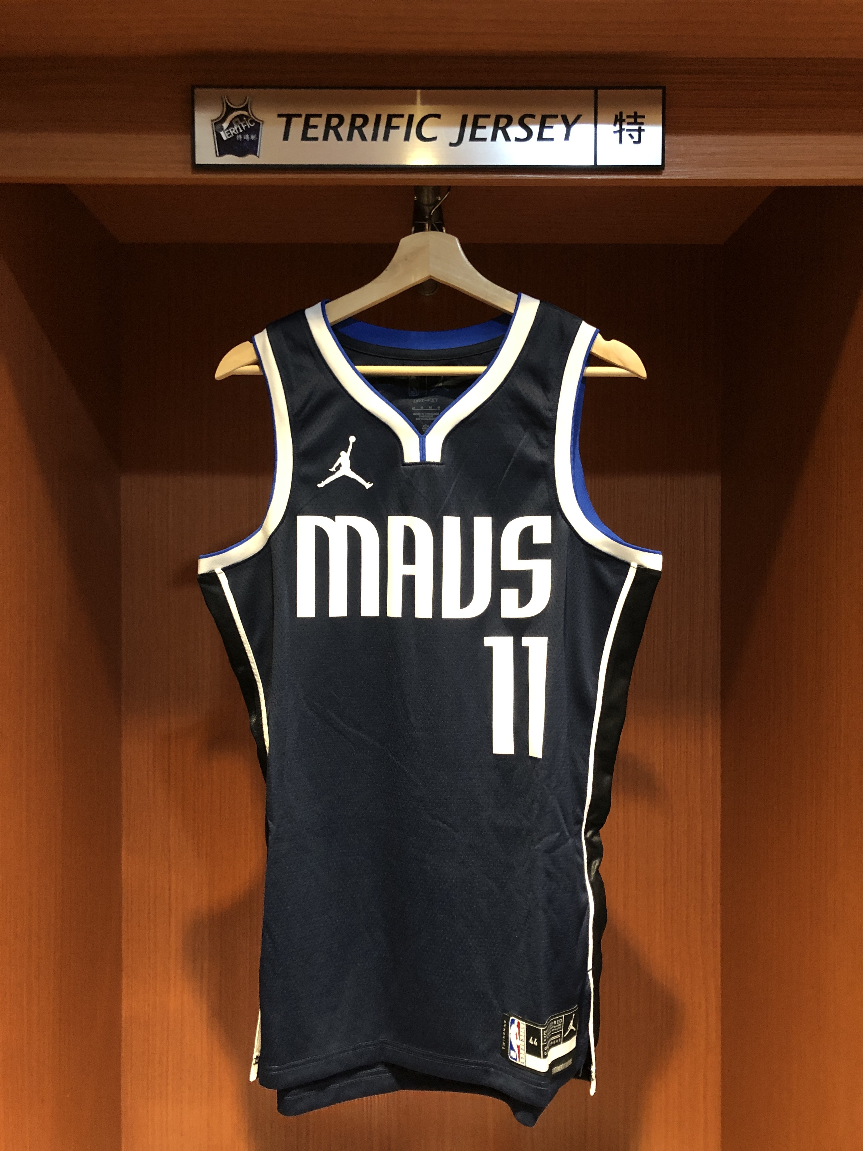 NBA球衣 Kyrie Irving 達拉斯小牛深藍 Statement Jordan Swingman 球迷版 熱轉印 全新