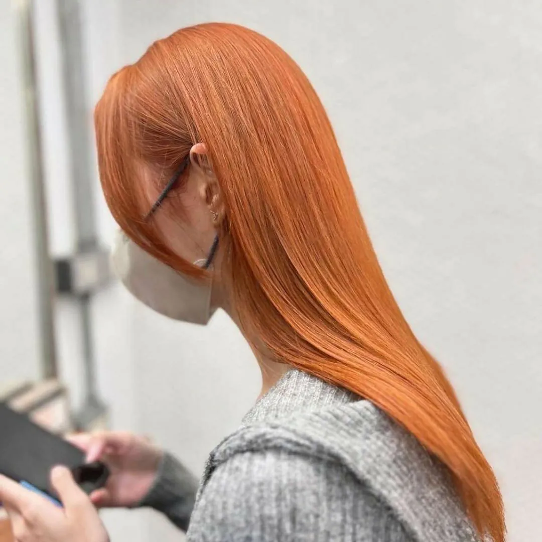 Nami's work on orange hair color