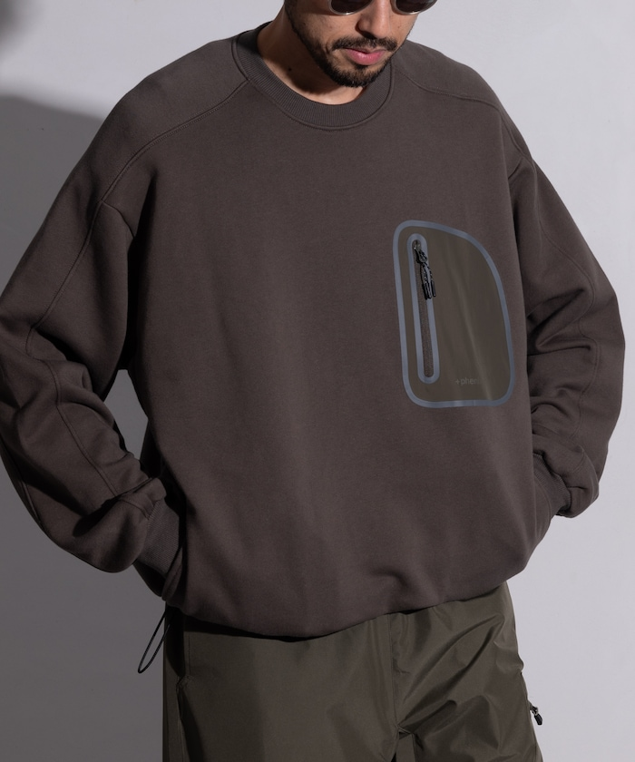 日本 +Plus Phenix 圓領縮口衛衣