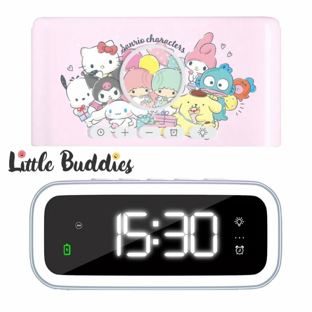XPower Sanrio Characters 15W 無線充電多合一夜燈鬧鐘