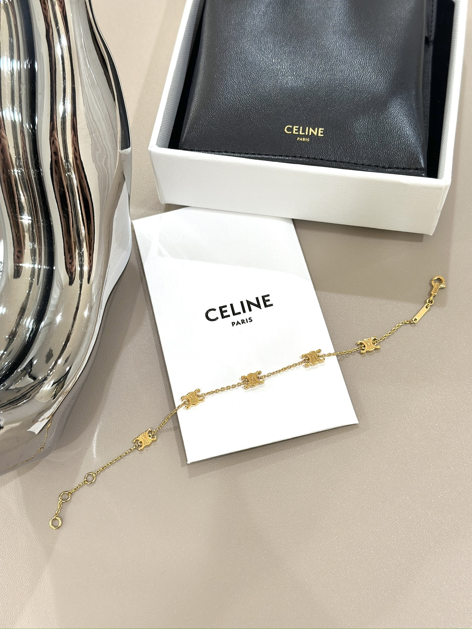CELINE Mini Triomphe Bracelet