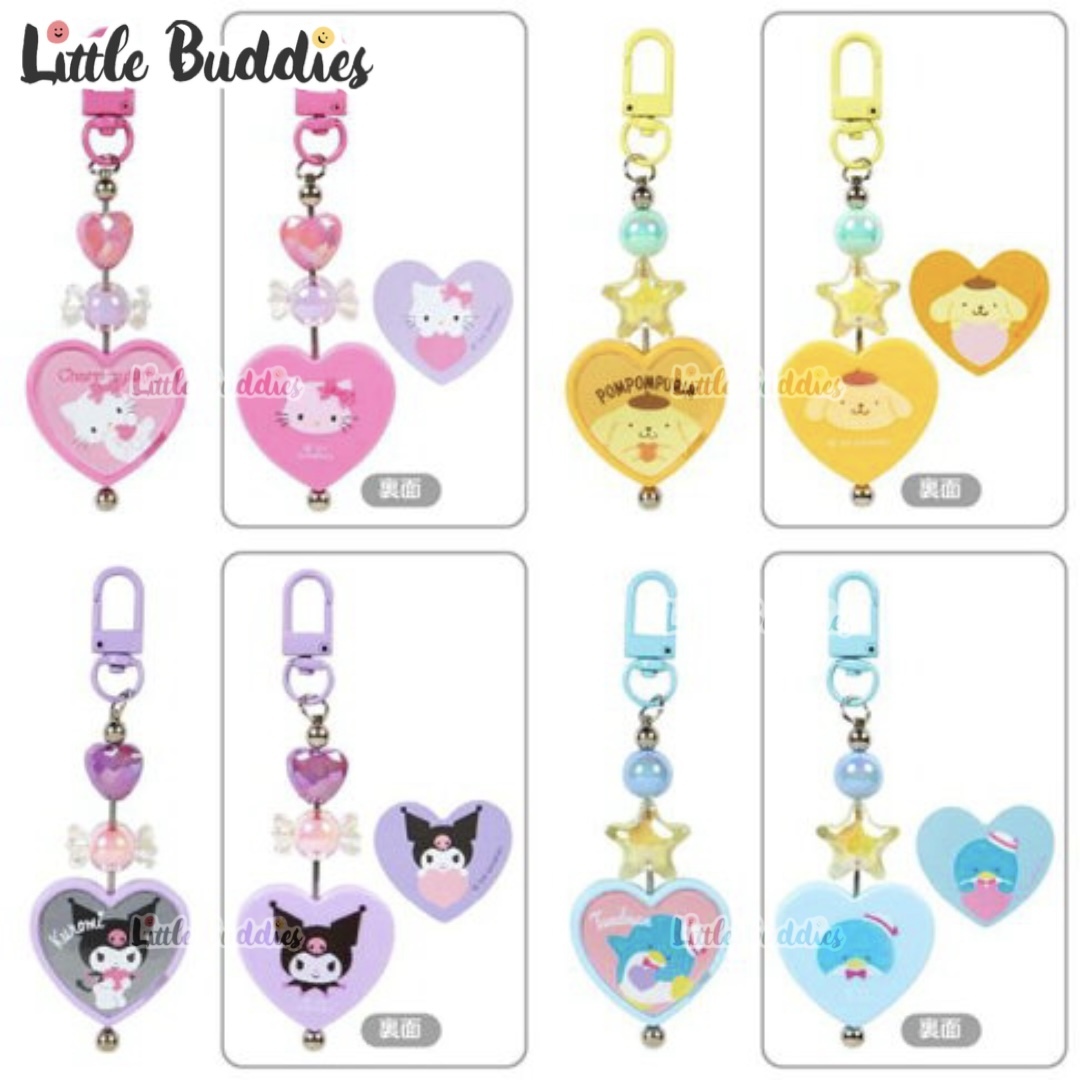 日本 Sanrio 可自訂設計心形相框匙扣盲盒 2024角色大獎系列 (紅色盒)