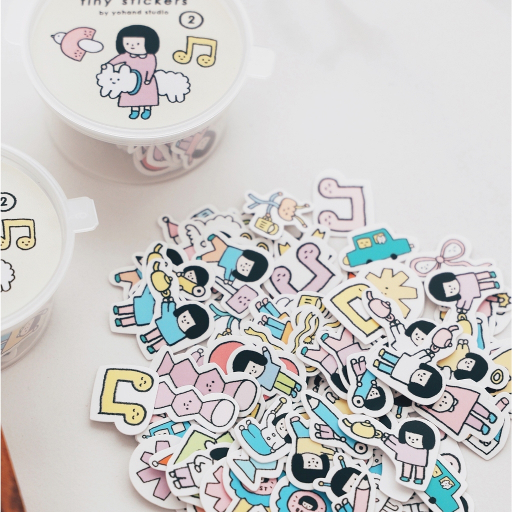 右手超人 二代 迷你貼紙組 全套 100入