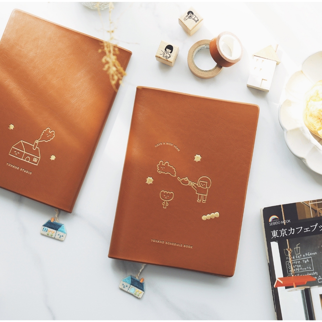 神燈 萬年曆 手帳本 / 皮質燙金款｜右手超人