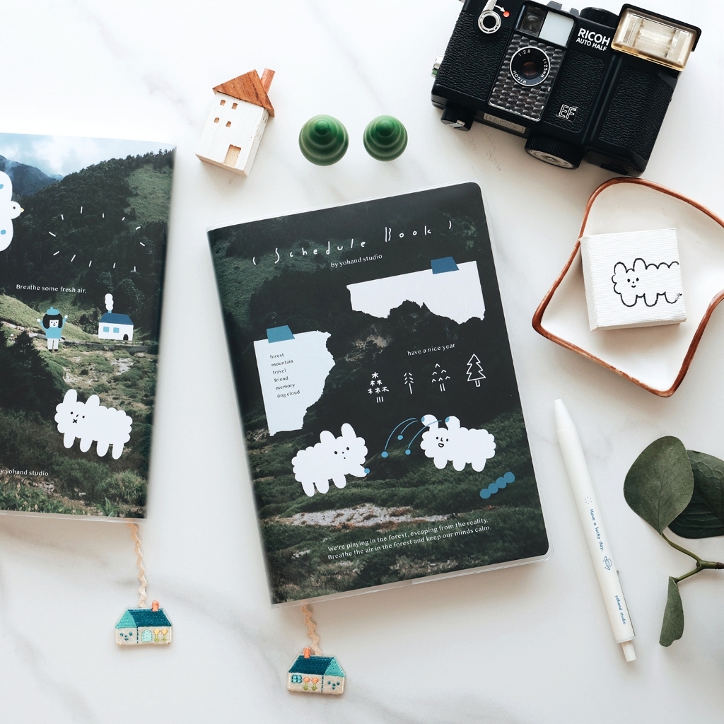 森林 萬年曆 手帳本｜右手超人