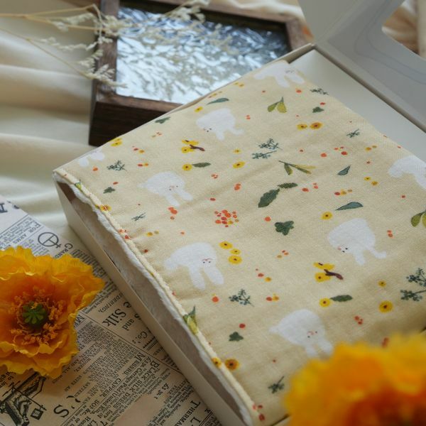 Hi Y.P store-枕巾-獨家設計款-橙花兔兔