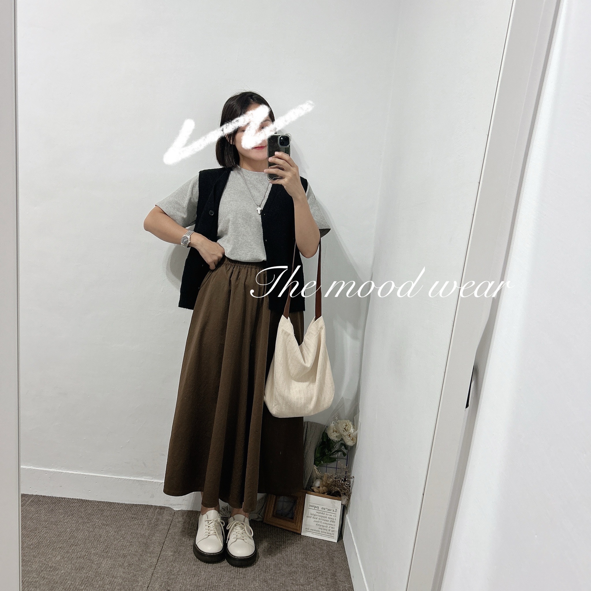 不挑身型排釦毛衣背心 大尺碼背心