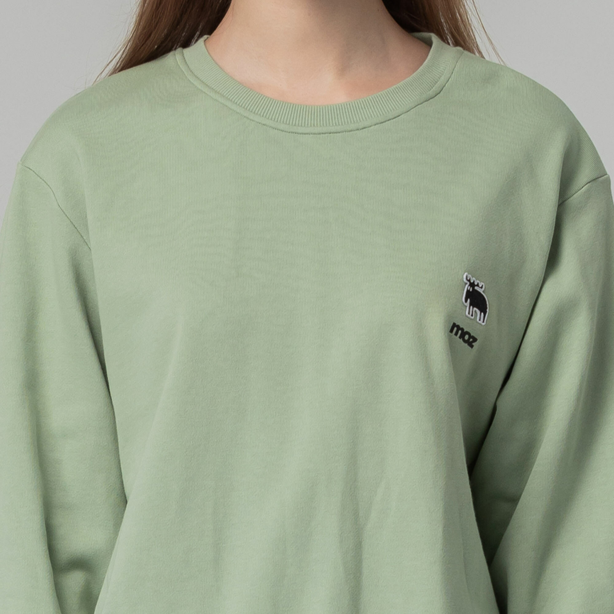 moz Sweden patch embroidered moose 100% cotton university T