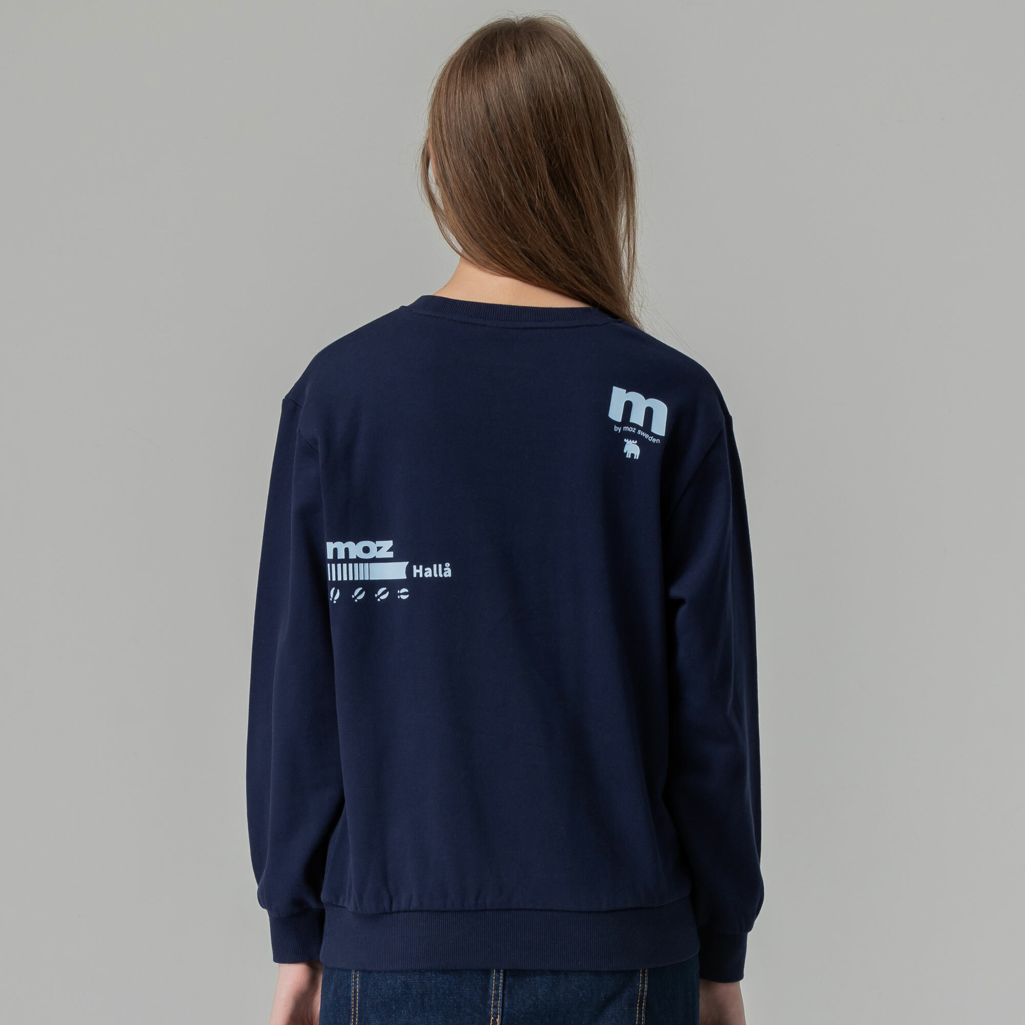 moz Sweden letter moose 100% cotton university T