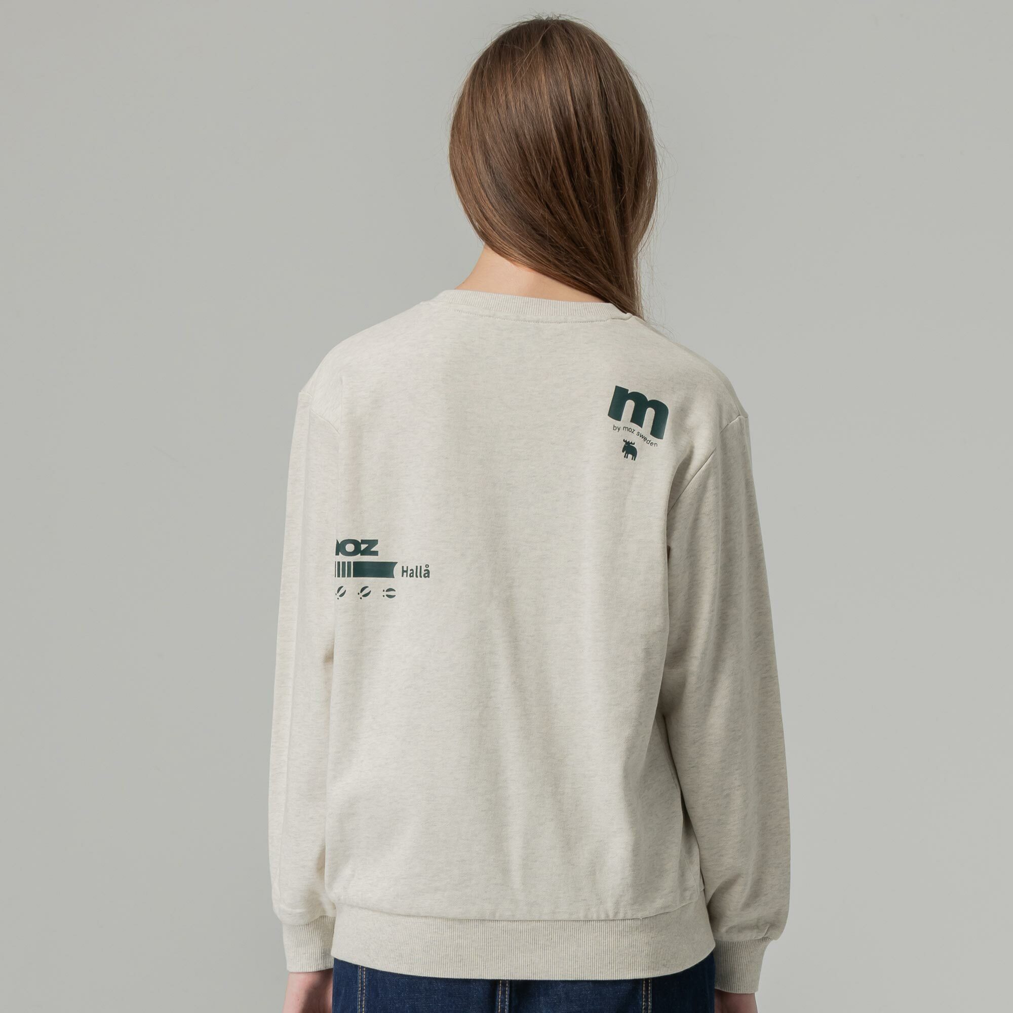 moz Sweden letter moose 100% cotton university T