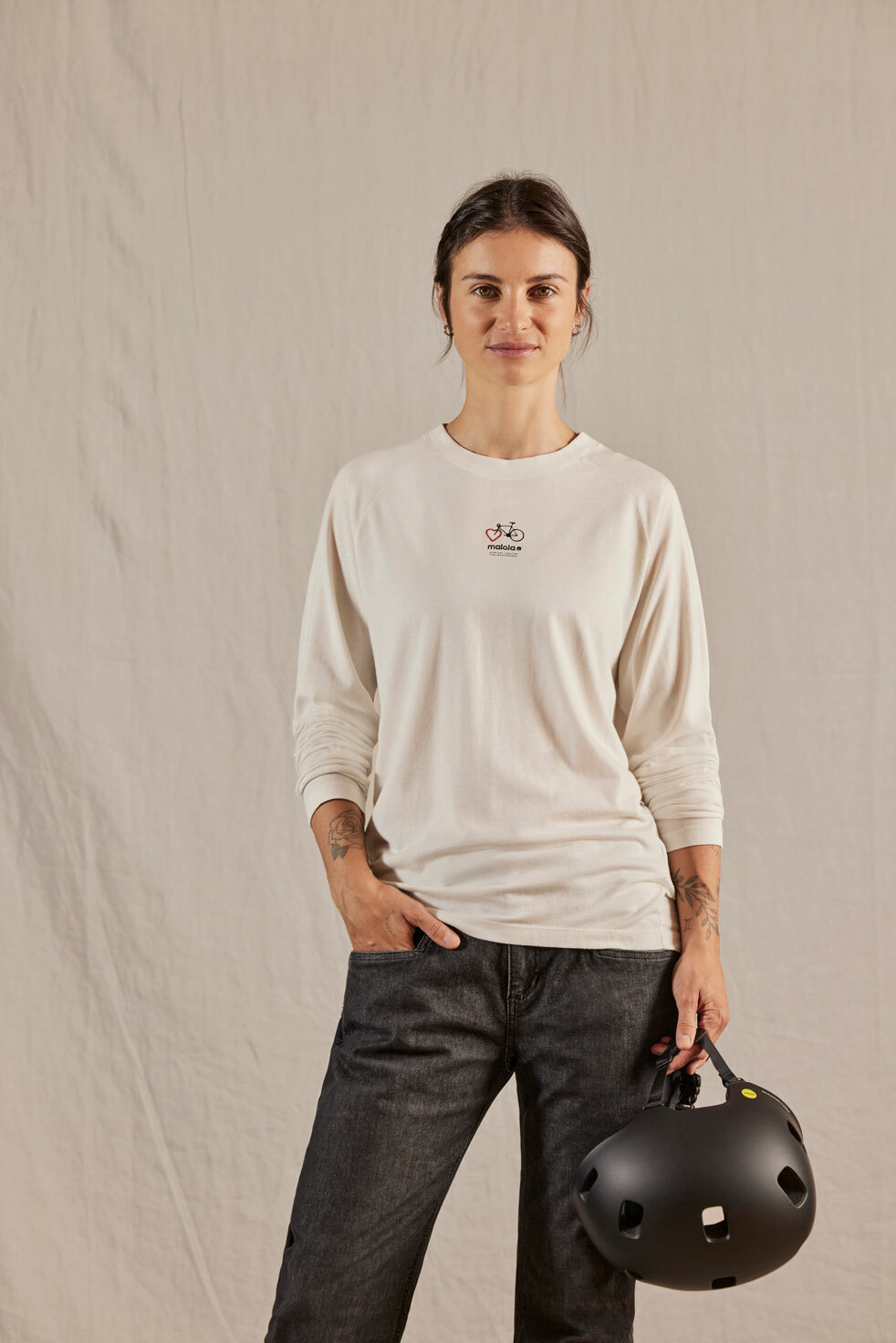 【MALOJA】女莫代爾棉透氣快乾長袖上衣 / 24MA38180 - [冰川白、深墨綠]