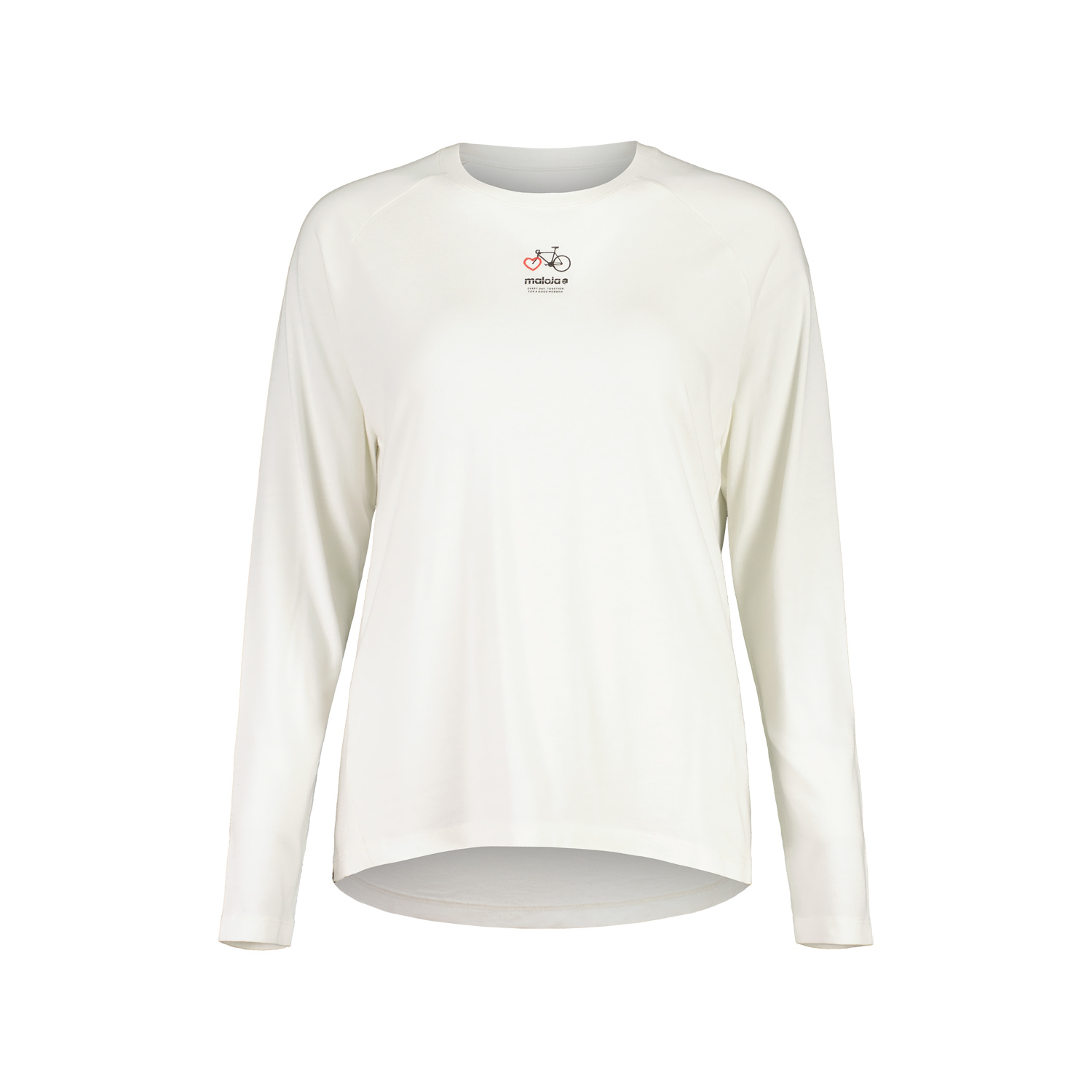 【MALOJA】女莫代爾棉透氣快乾長袖上衣 / 24MA38180 - [冰川白、深墨綠]