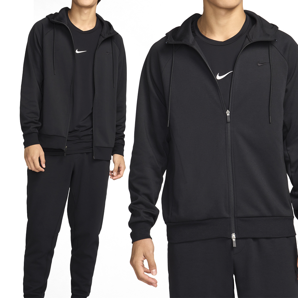 Nike UV Primary FZ Hoodie 男款 黑色 刺繡 側袋 排汗棉 連帽 外套 FZ0968-010