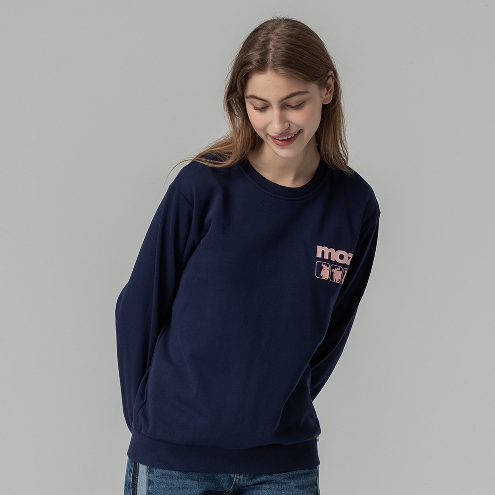 moz Sweden three moose 100% cotton university T