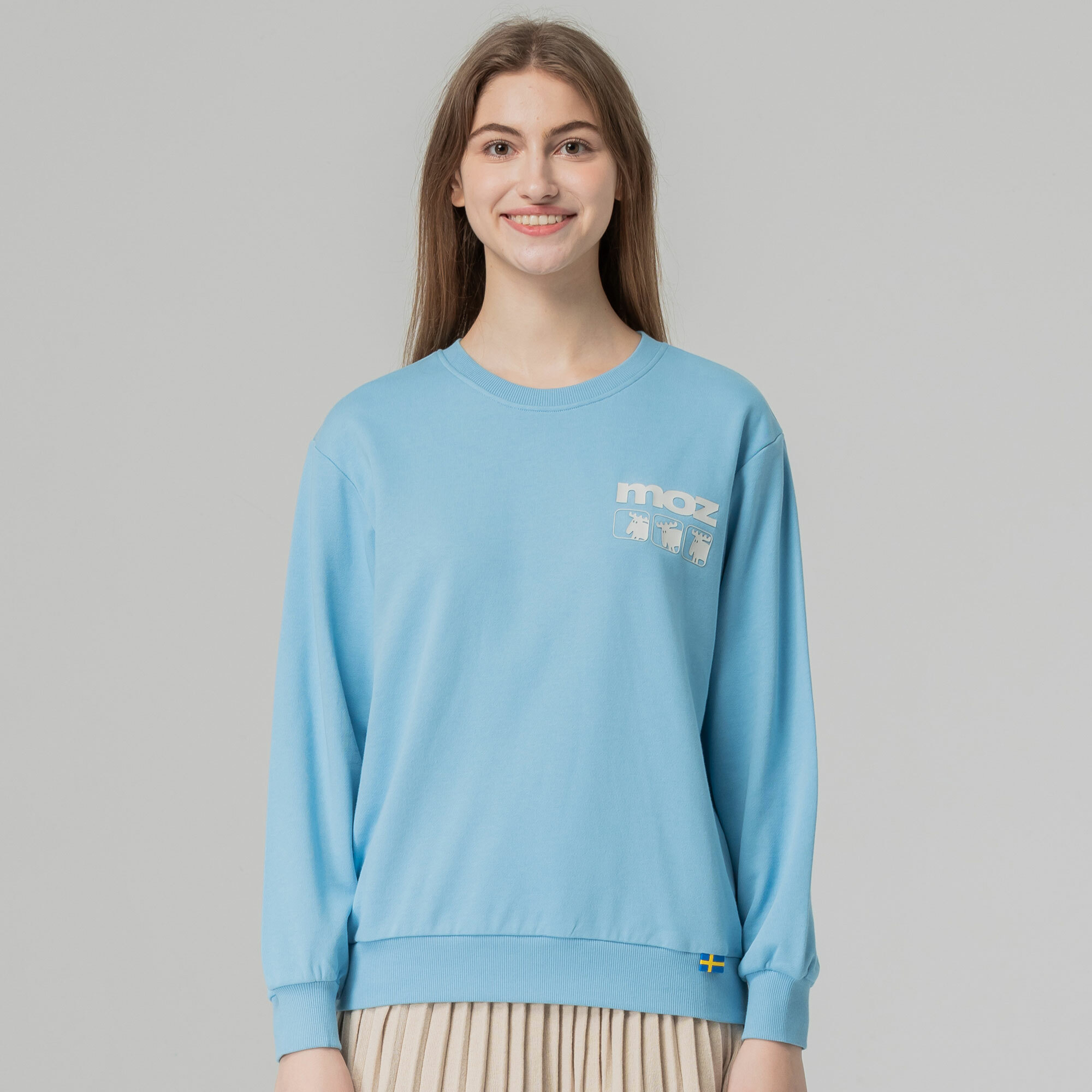 moz Sweden three moose 100% cotton university T