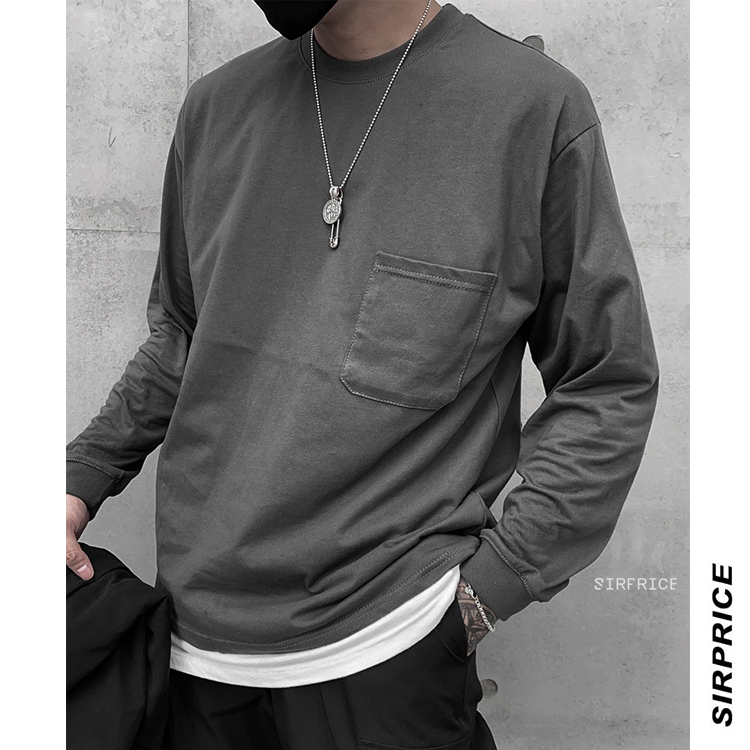 復古口袋素T 8色