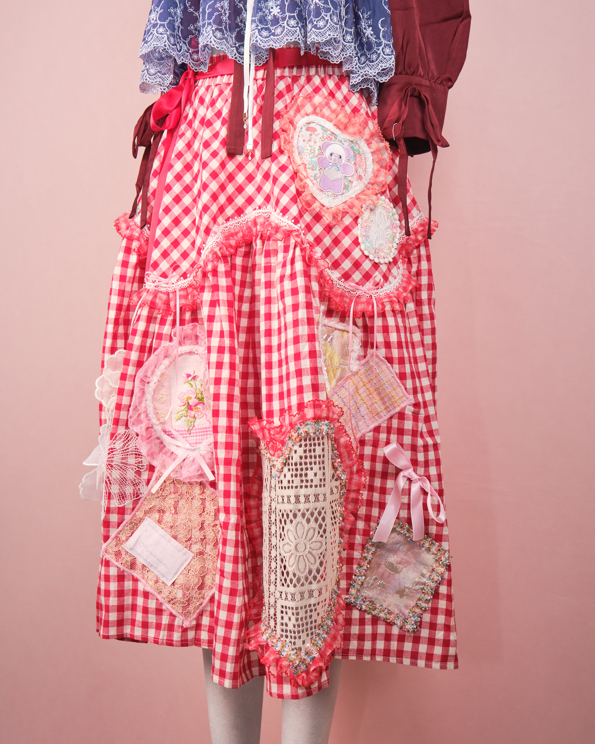 11284 Cut-Out Scrapbook Ribbon Long Skirt