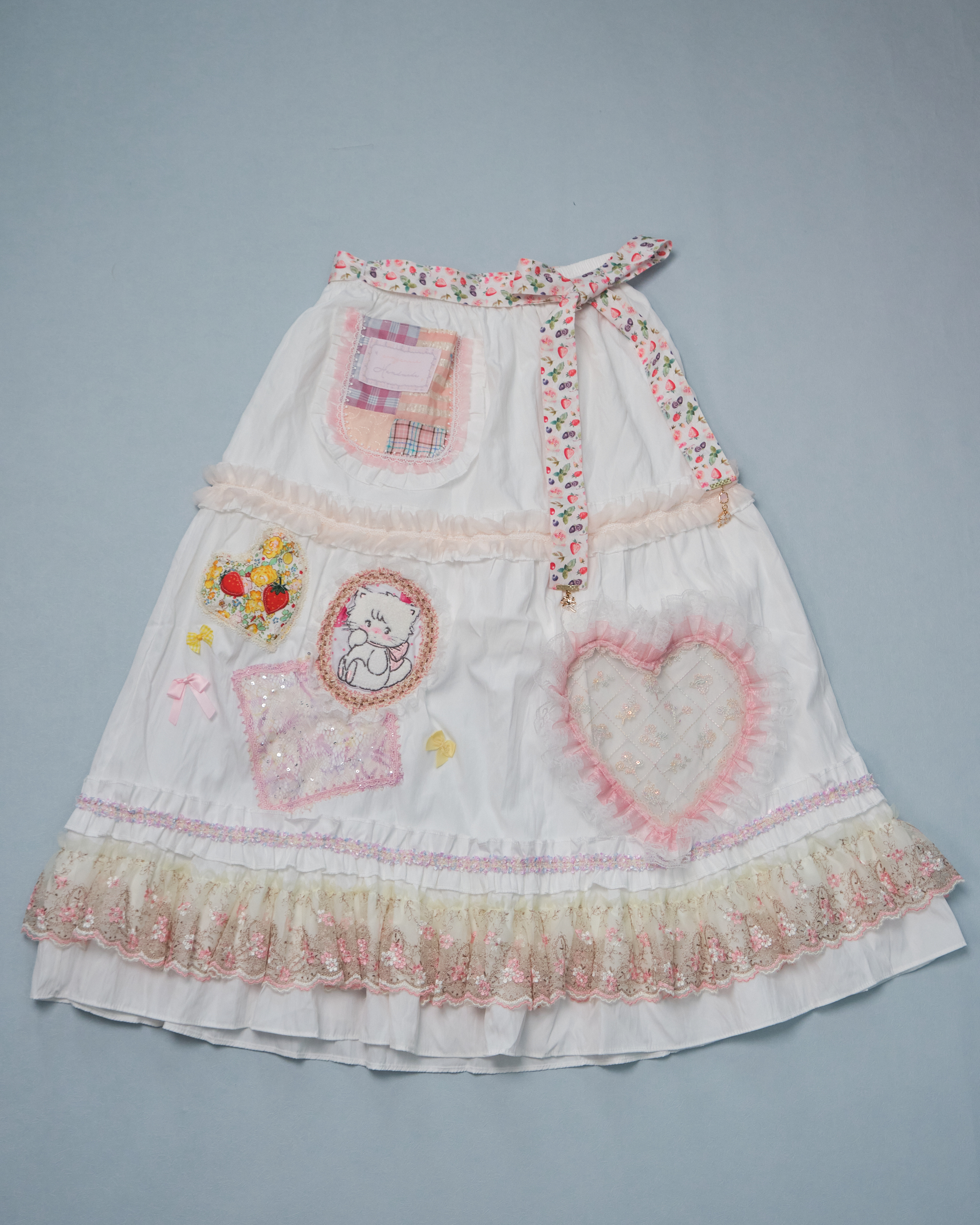 11283 Cut-Out Scrapbook Ribbon Long Skirt