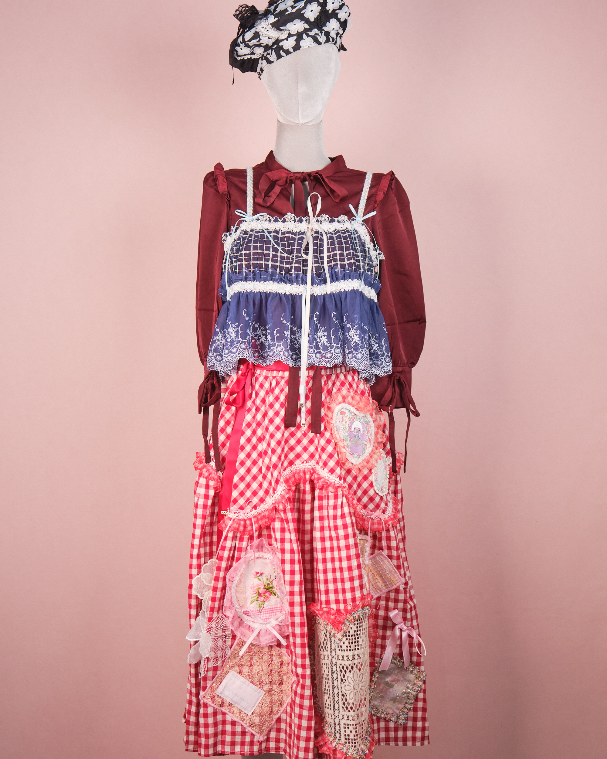 11284 Cut-Out Scrapbook Ribbon Long Skirt