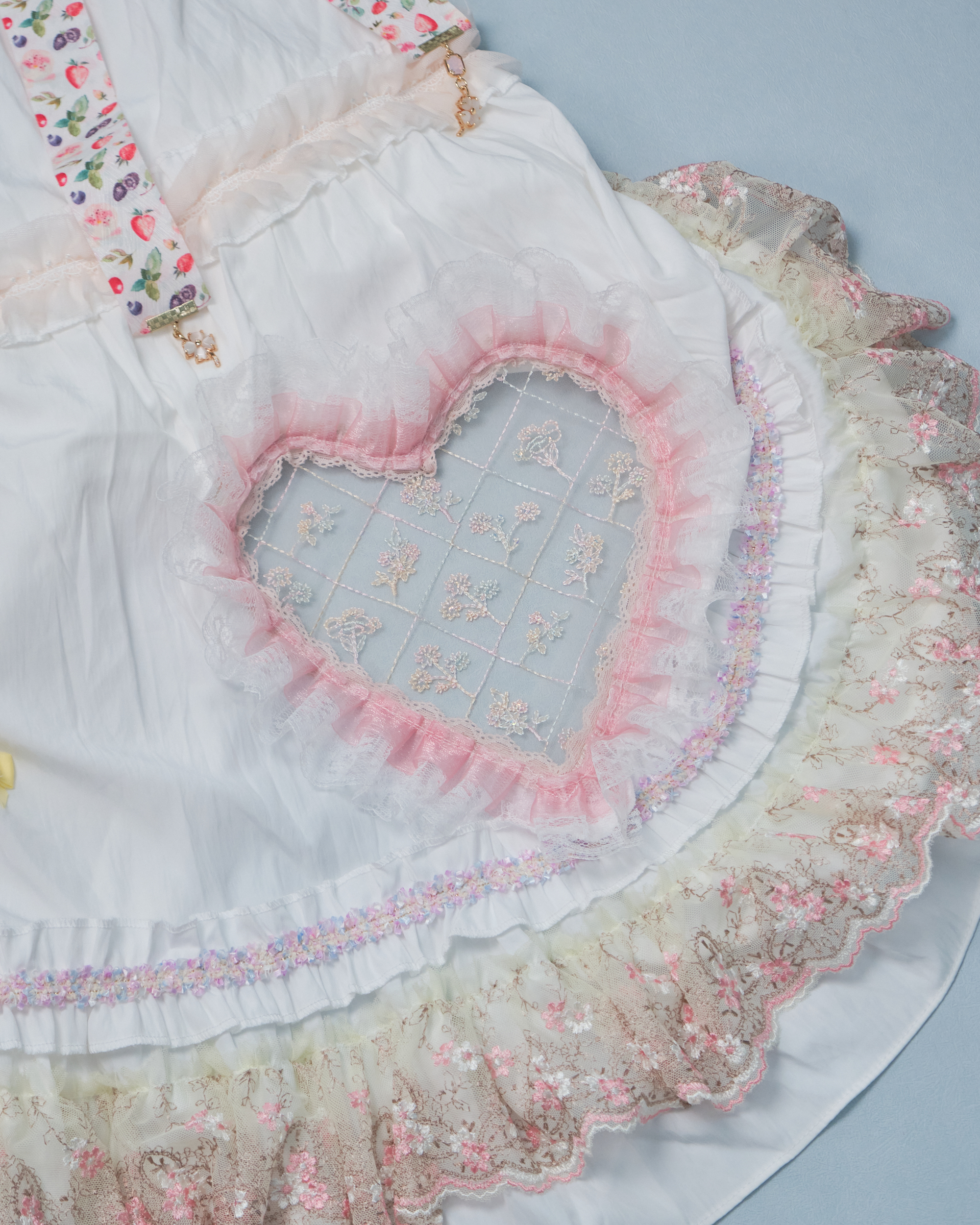 11283 Cut-Out Scrapbook Ribbon Long Skirt